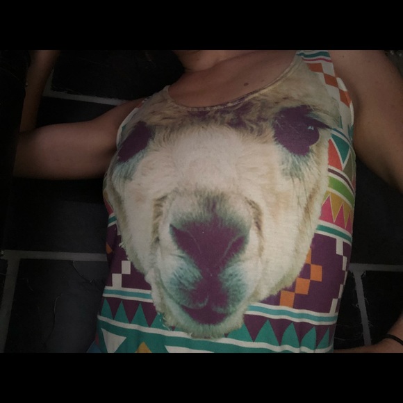 Hipster llama summer dress - Picture 4 of 6